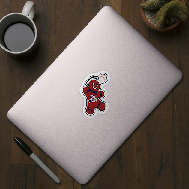 Washington Nationals Gingerbread Man by Rad Love